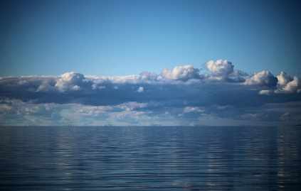 Sommer Foto von Czeslaw Gorski-069_cumuluswolken-ueber-dem-stettiner-haff-2